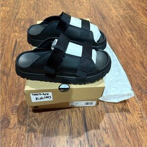 UGG Black Goldenglow Slides (Brand new)